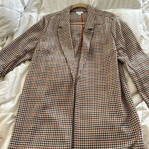 J. Jill Long Blazer Houndstooth